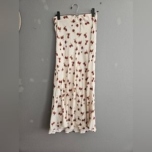 Carly Jean Los Angeles floral midi skirt